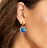 Heart Of The Ocean Earrings | Sterling Silver