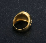 Gold Plated Marijuana Leaf Ring | Iced-Out