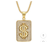 Dollar Sign Pendant | Titanium Steel