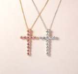 Shine Brighter Cross Necklace | CZ Crystalz
