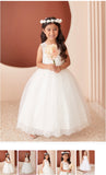 Girls Lace Dress With 3D Flowers