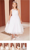 Girls Lace Dress With 3D Flowers