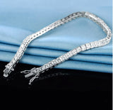Shiny Inlay Square Cut Tennis Bracelet