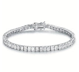 Shiny Inlay Square Cut Tennis Bracelet