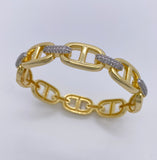 Gilded Links Pave Bracelet