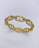 Gilded Links Pave Bracelet