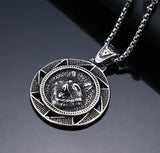 Lone Howl Stainless Steel Wolf Pendant