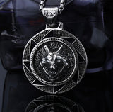 Lone Howl Stainless Steel Wolf Pendant