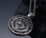 Lone Howl Stainless Steel Wolf Pendant