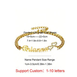 Custom Nameplate Bracelets-Cuban Link