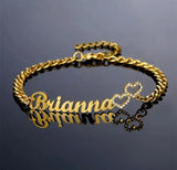 Custom Nameplate Bracelets-Cuban Link