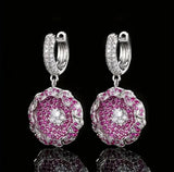 Rose Bloom Drop Earrings