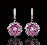 Rose Bloom Drop Earrings