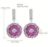 Rose Bloom Drop Earrings