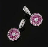 Rose Bloom Drop Earrings