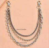 Edge Link Triple Layer Pocket Chain