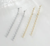 Starlight Cascade Linear Earrings