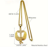 Soaring Faith Eagle Cross Pendant Necklace