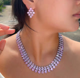 Lumière Cotoure Necklace and Earrings Set