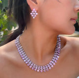 Lumière Cotoure Necklace and Earrings Set