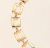 Gold Geometric Chain Belt - Statement Waist Accessory