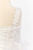 Dress with Jeweled Bodice and 3D Flower Skirt