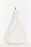 Dress with Jeweled Bodice and 3D Flower Skirt