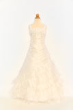 Gathered Bodice and Tier Ruffled Dress