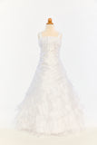 Gathered Bodice and Tier Ruffled Dress
