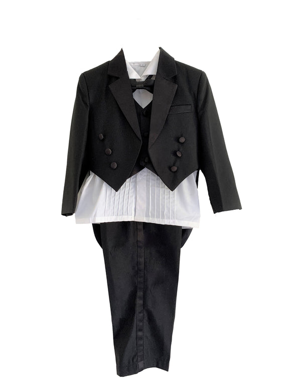 Boys 5 Piece Tuxedo-Style Suit