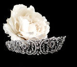 Regal Bridal Hair Crown With Swarovski Elements