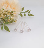 Rhinestone + Pearl Hairpins Set