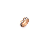 Two-Tone Spinner Cuban-Link Design Ring | Fidget Ring