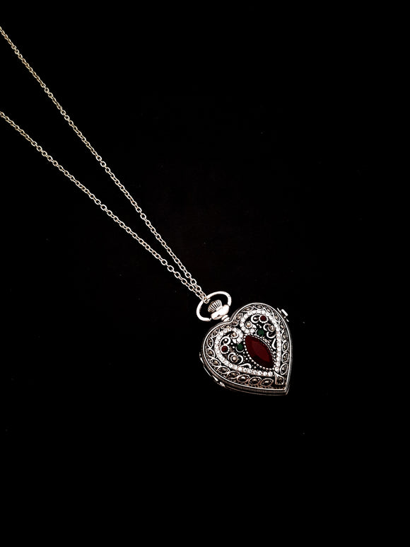 Heart Watch Necklace