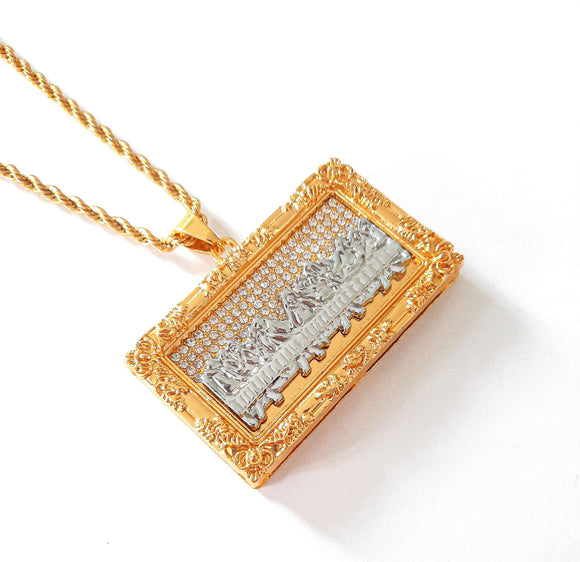 3D The Last Supper Pendant | Gold Plated