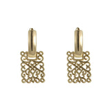 Gold Filigree Drop Earrings  - Ornate Vintage Inspired Jewelry
