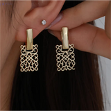 Gold Filigree Drop Earrings  - Ornate Vintage Inspired Jewelry