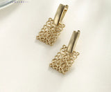 Gold Filigree Drop Earrings  - Ornate Vintage Inspired Jewelry