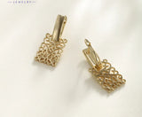 Gold Filigree Drop Earrings  - Ornate Vintage Inspired Jewelry