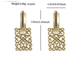 Gold Filigree Drop Earrings  - Ornate Vintage Inspired Jewelry