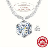 HexaGlow Pendant Necklace Moissanite