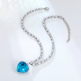 Ocean Heart Statement Pendant Necklace