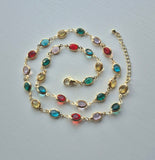 Celeste Multi-Colored Gemstone Necklace