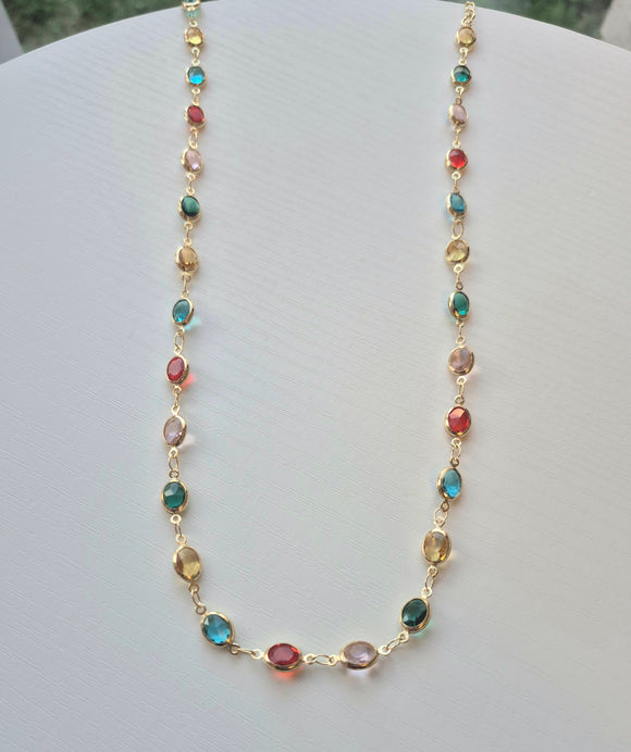 Celeste Multi-Colored Gemstone Necklace