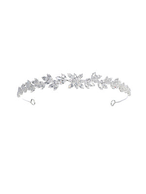 Rhinestone Leaf Headband | Bridal Headband