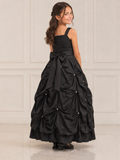 Girl's Elegant Embellished Pick Up Ball Gown