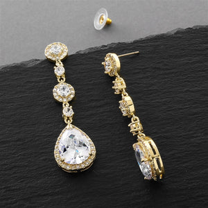 Pear-Shaped Drop Earrings | Bridal | Prom