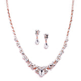 Crystal Necklace and Earring Set | Bridal | Prom