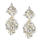 Dazzling Crystal Statement Earrings | Wedding | Prom