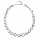 Circular Crystal Tennis Necklace